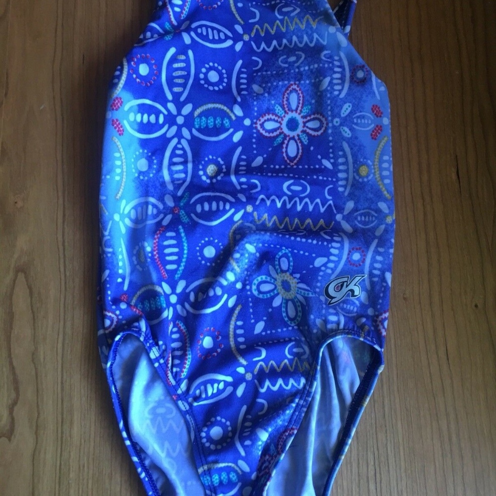 Bright Blue Gymnast's Leotard, CS, by GK Elite